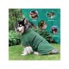 Green  Bata De Baño De Microfibra Para Perro, Toalla Súper Absorbente Para Perro, Bata De Baño Para Cachorros, Perros Medianos Y Grandes